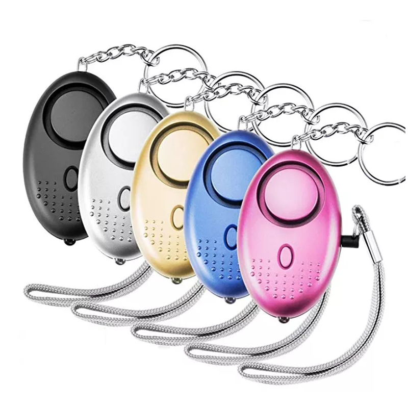Personal Alarm Keychain - 130DB Siren Song LED Portable Emergency