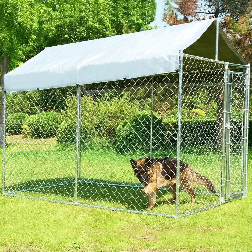 Sturdy 10x6x7.7ft Outdoor Dog  - Security Chain Door recension och pris