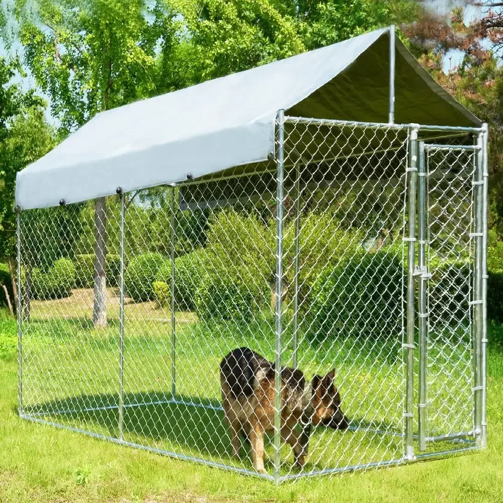 Sturdy 10x6x7.7ft Outdoor Dog  - Security Chain Door recension och pris