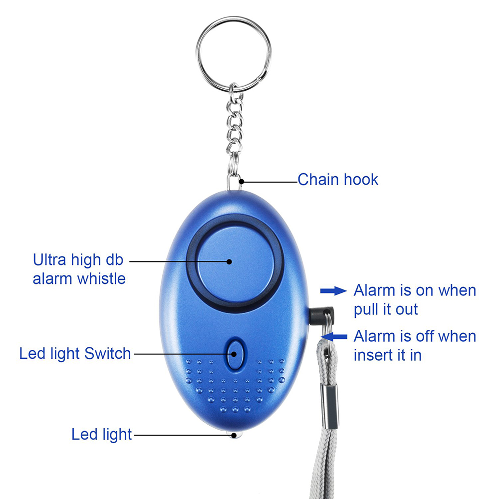 130DB Siren Song LED Portable  - Personal Alarm Keychain recension och pris