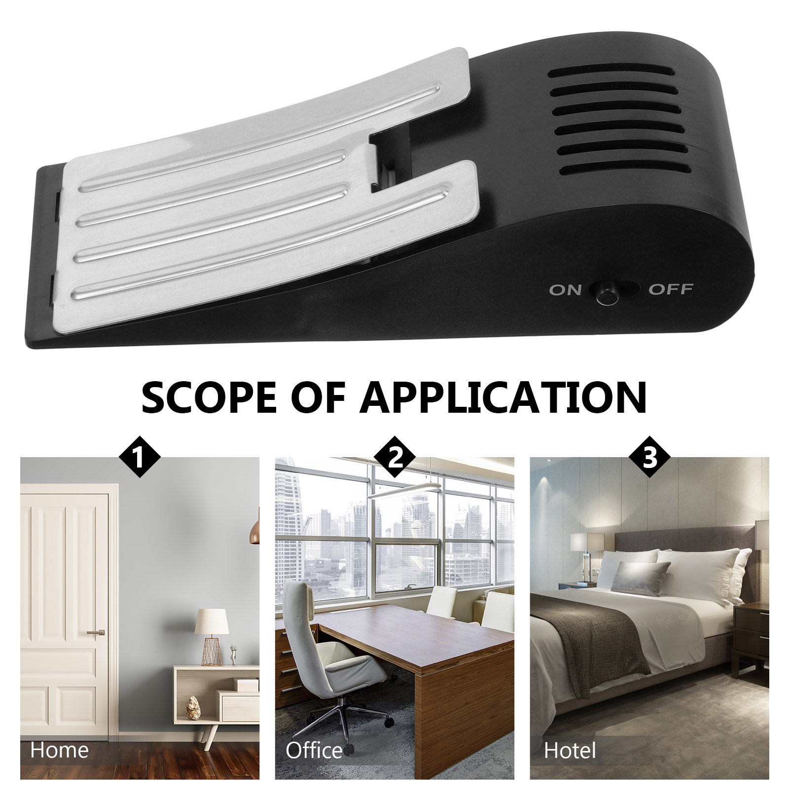 Security Door Alarm Wedge Stur - Door Stop Alarm recension och pris