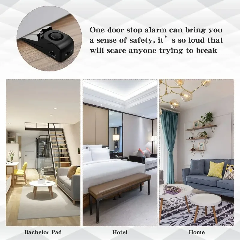 ZEXEF mini security protection - Door Stop Alarm recension och pris