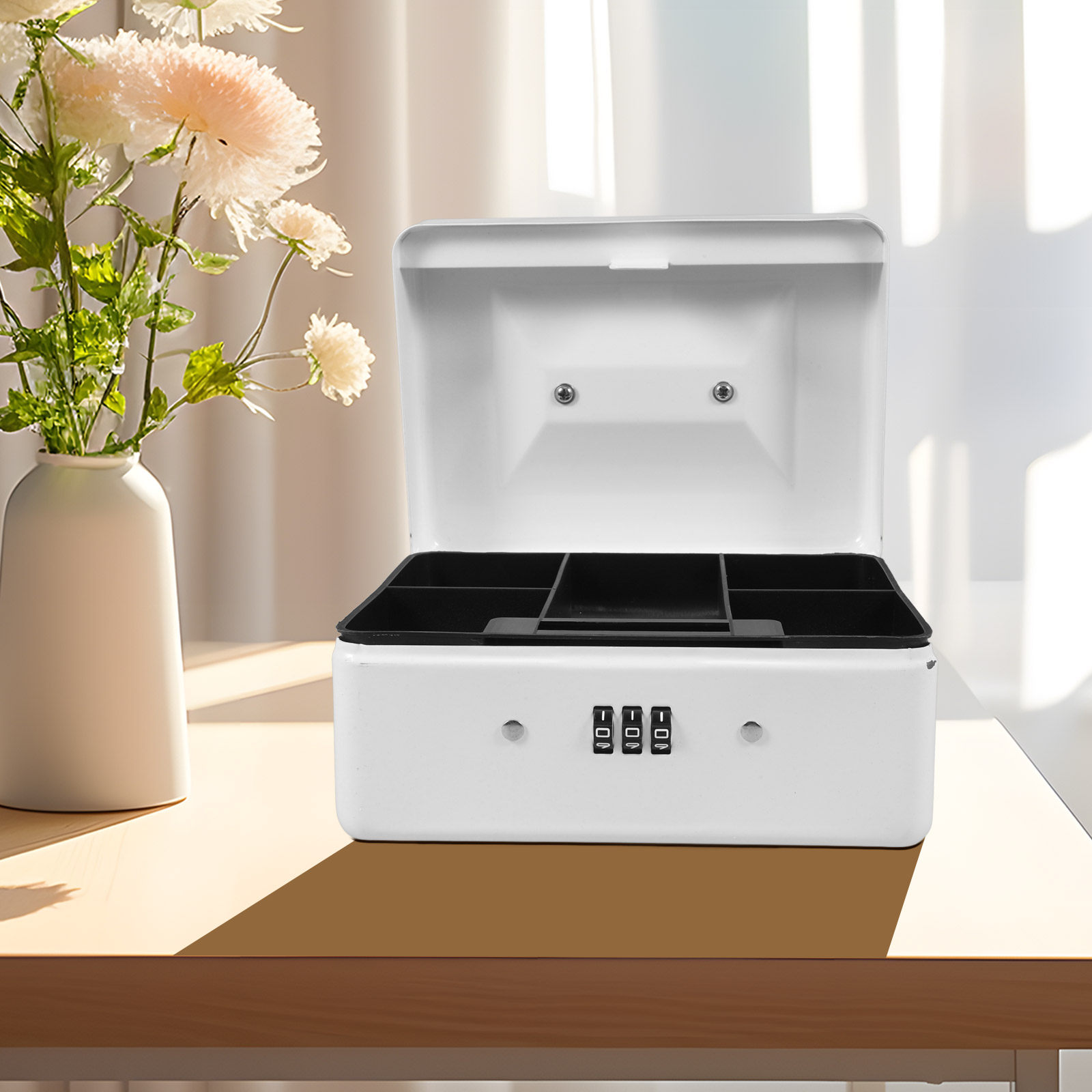 Steel Cash Box Combination Loc - Lockbox Key Secure recension och pris