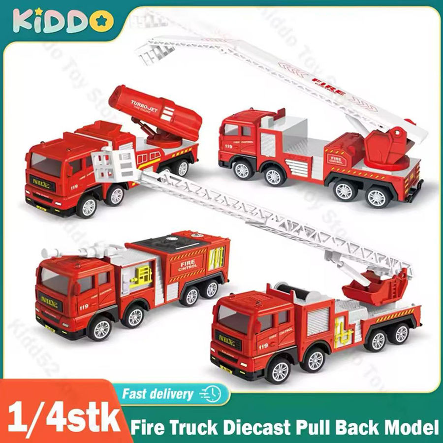 1pc-Alloy Fire Truck 1:32 Simu - Fire Escape Ladder recension och pris