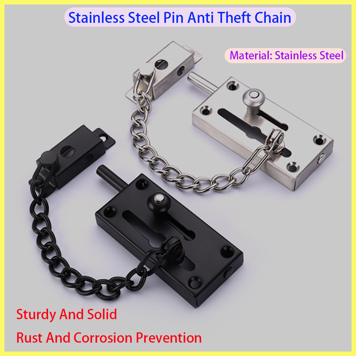 New Thickened Stainless Steel  - Security Chain Door recension och pris